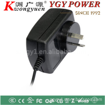 AC/DC Adapter for CCTV Camera, 12V 1A/1.5A, with Maximum Output Power of 18W, Australian Plug